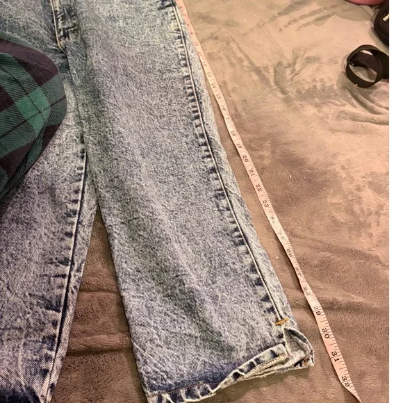 Action West Acid Wash Jeans Women Size 2/11 100% Cotton Distressed Denim - Picture 10 of 10